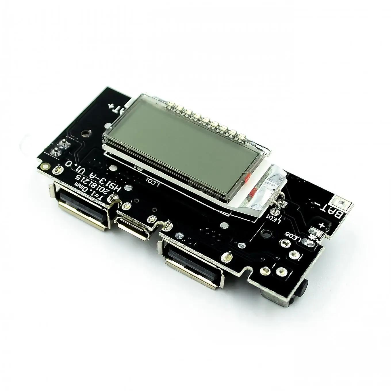  USB ͸ 18650 ͸ , PCB   ׼, ޴ DIY LED LCD  , 5V 1A 2.1A